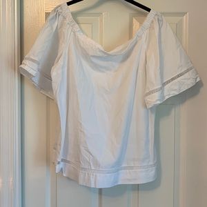 White off the shoulder top